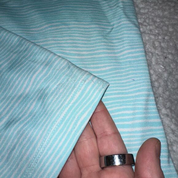 Chicos Women’s Bright Blue White Pattern Tank Top Size 1 (Small) - Picture 10 of 11